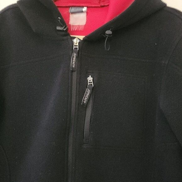 Spyder Black Thick Fleece Hooded Zipped Jacket M - Picture 3 of 10